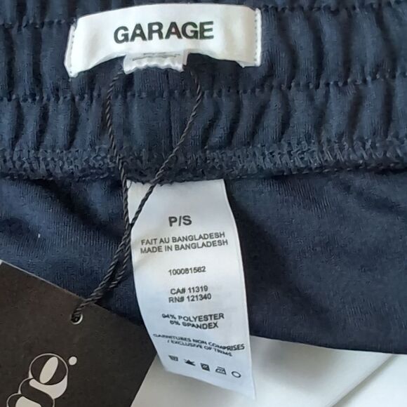 NWT Garage navy sporty midi skirt stripes at the side w pockets size s - Picture 8 of 8